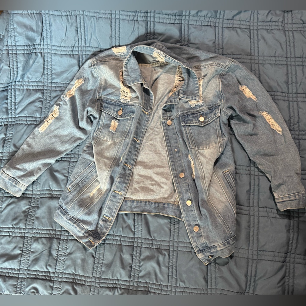 Distressed Denim Jacket